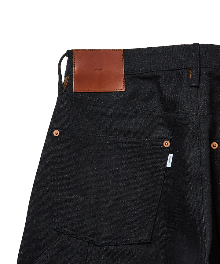 TWISTED HEATHER DENIM PANTS DOUBLE KNEE