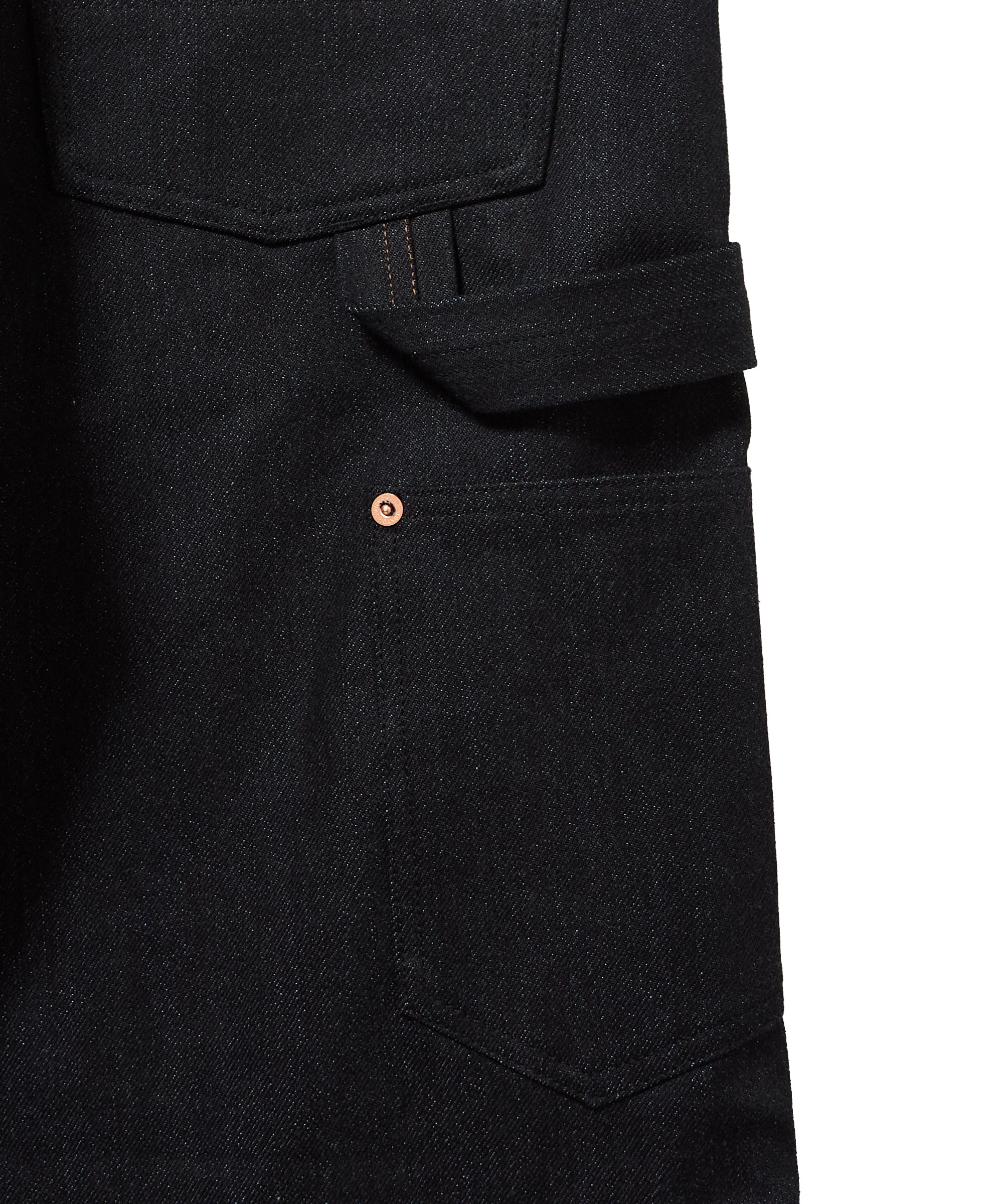 パンツ TWISTED HEATHER DENIM PANTS DOUBLE KNEE SUGARHILL(シュガーヒル)のTWISTED HEATHER DENIM PANTS WIDE CUT BLUE