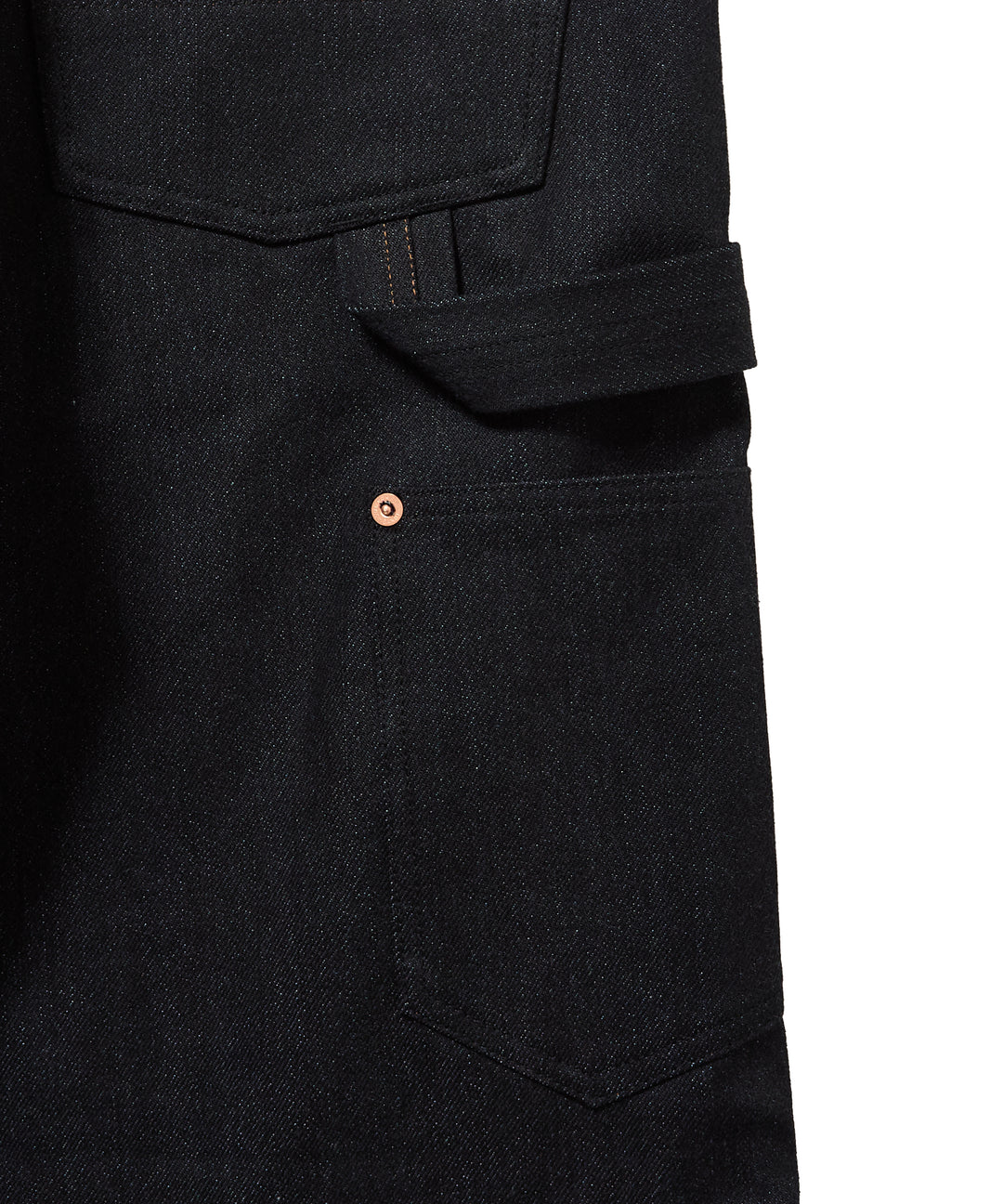 TWISTED HEATHER DENIM PANTS DOUBLE KNEE