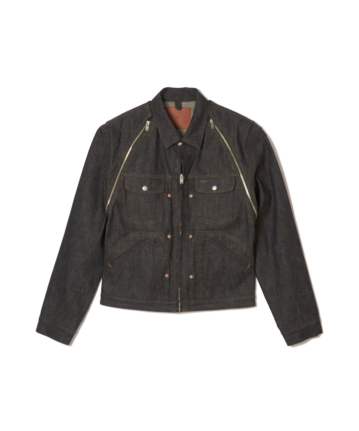 RIGID ZIP DENIM JACKET