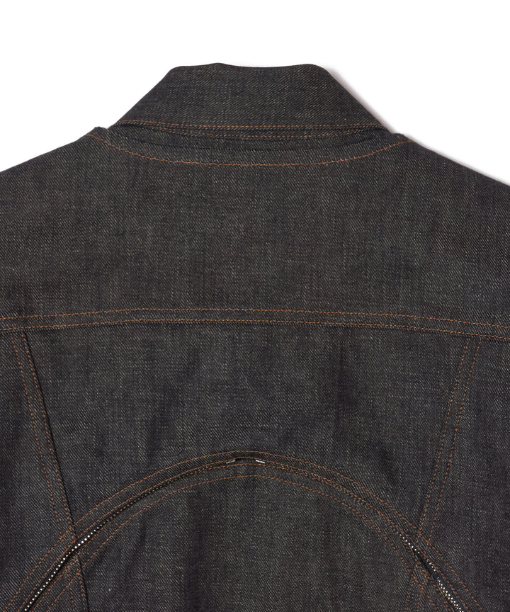 RIGID ZIP DENIM JACKET