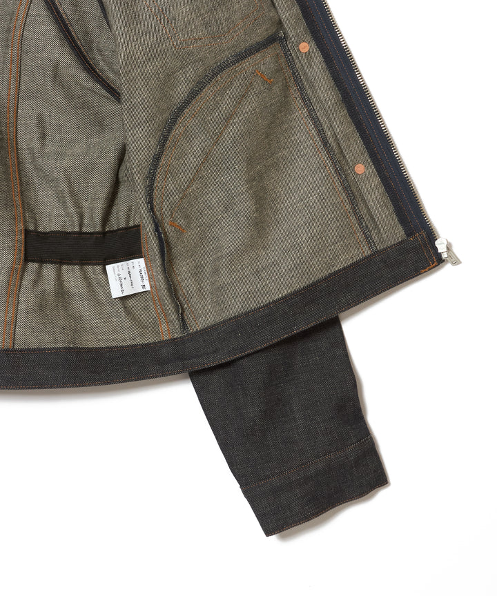 RIGID ZIP DENIM JACKET