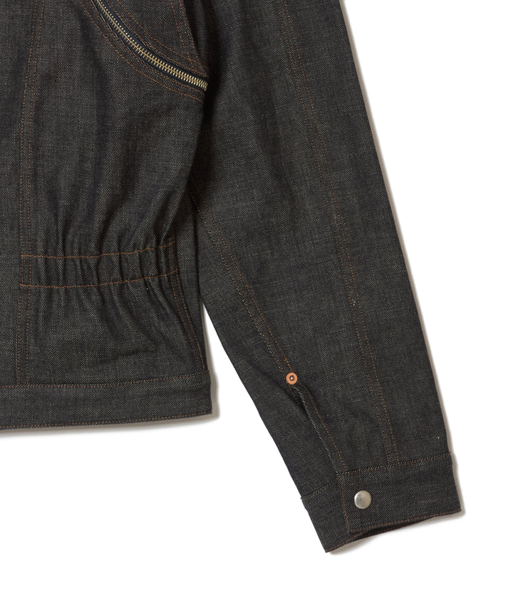 RIGID ZIP DENIM JACKET