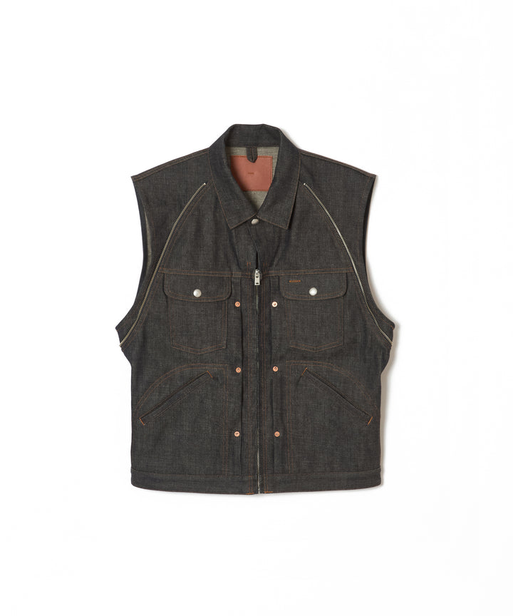 RIGID ZIP DENIM JACKET