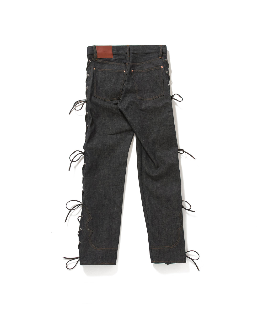 RIGID BIKER DENIM PANTS