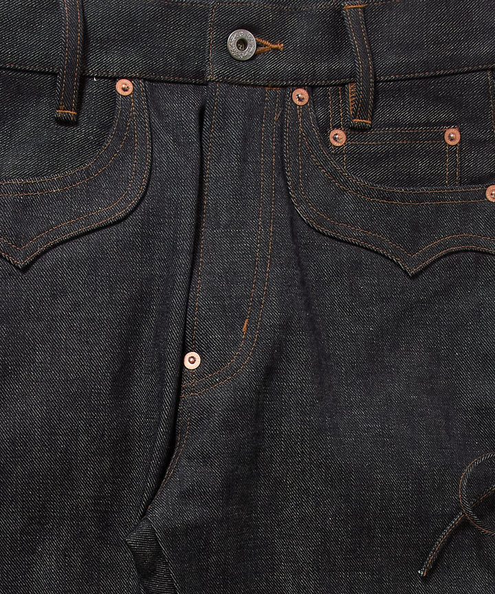 RIGID BIKER DENIM PANTS