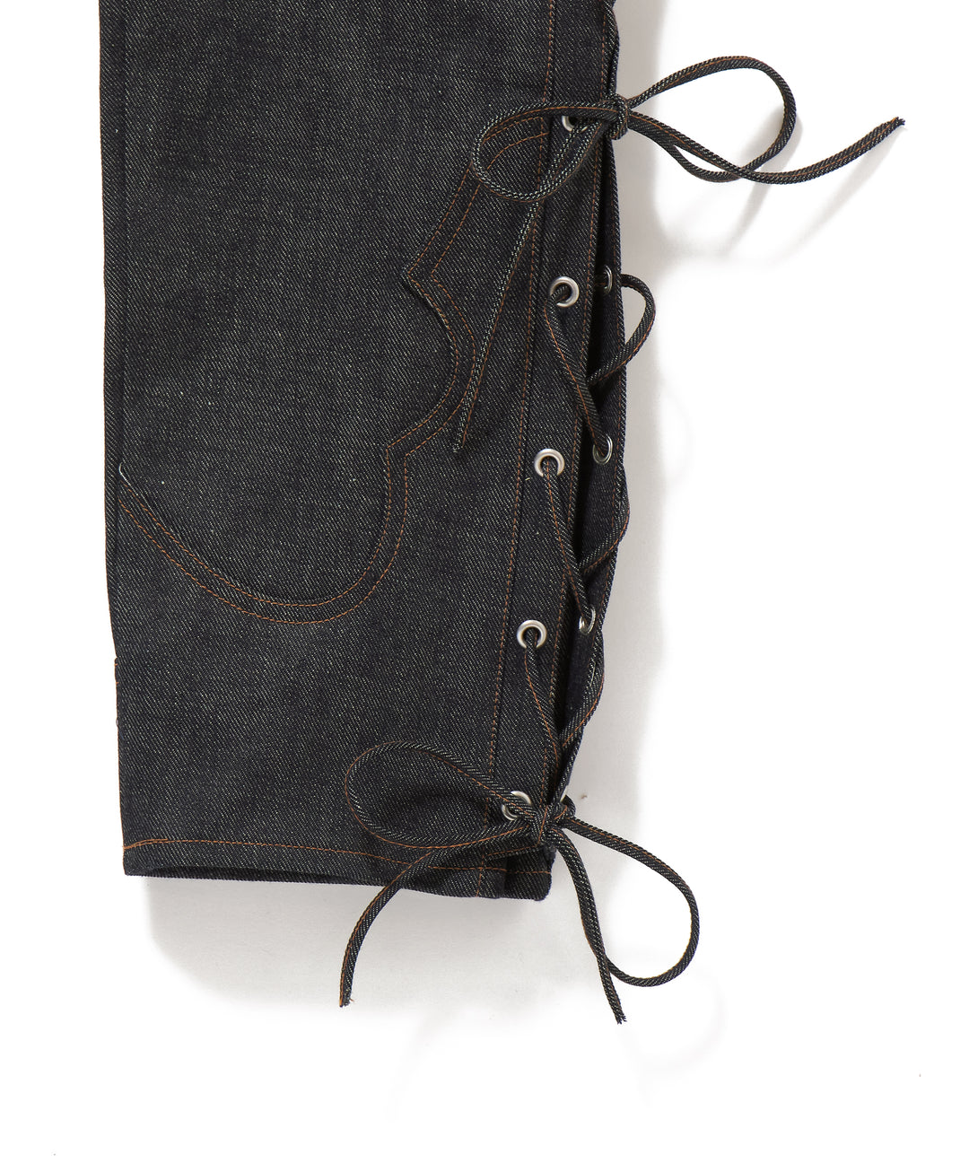 RIGID BIKER DENIM PANTS