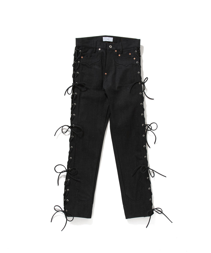 TWISTED HEATHER DENIM PANTS