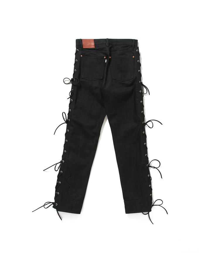 TWISTED HEATHER DENIM PANTS