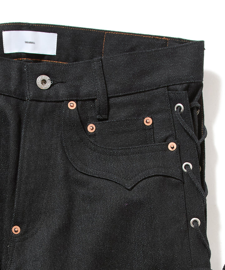 TWISTED HEATHER DENIM PANTS