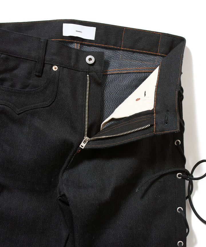 TWISTED HEATHER DENIM PANTS