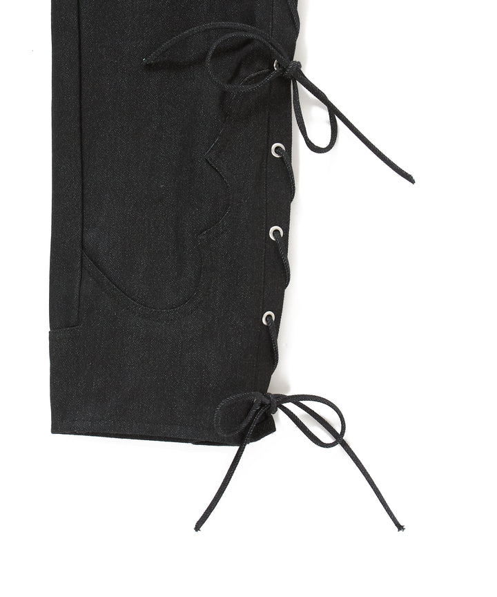 TWISTED HEATHER DENIM PANTS