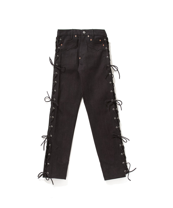 TWISTED HEATHER DENIM PANTS