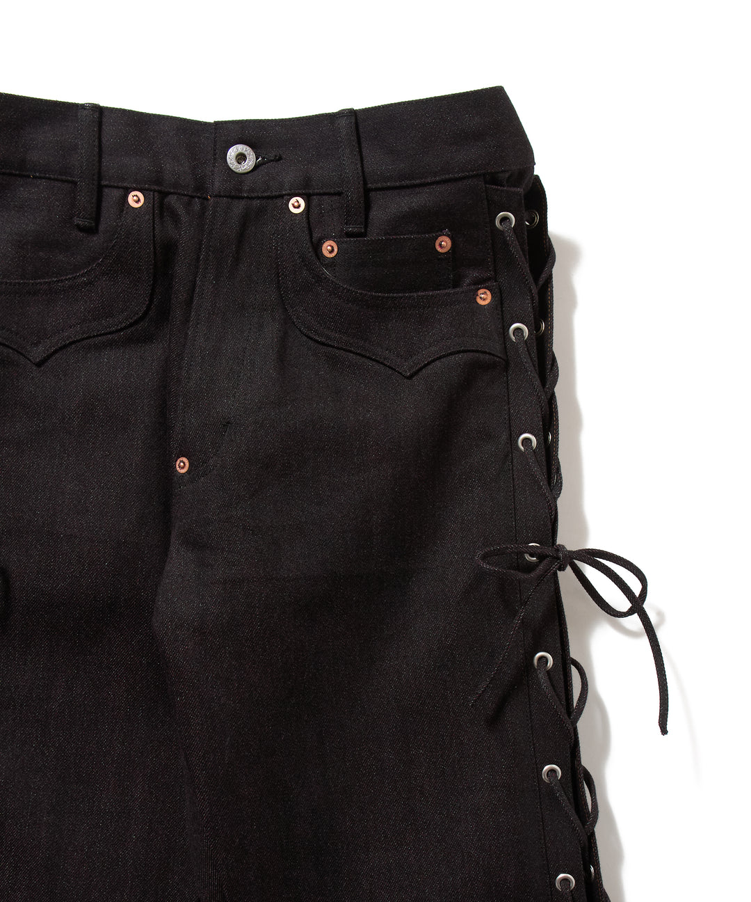 TWISTED HEATHER DENIM PANTS