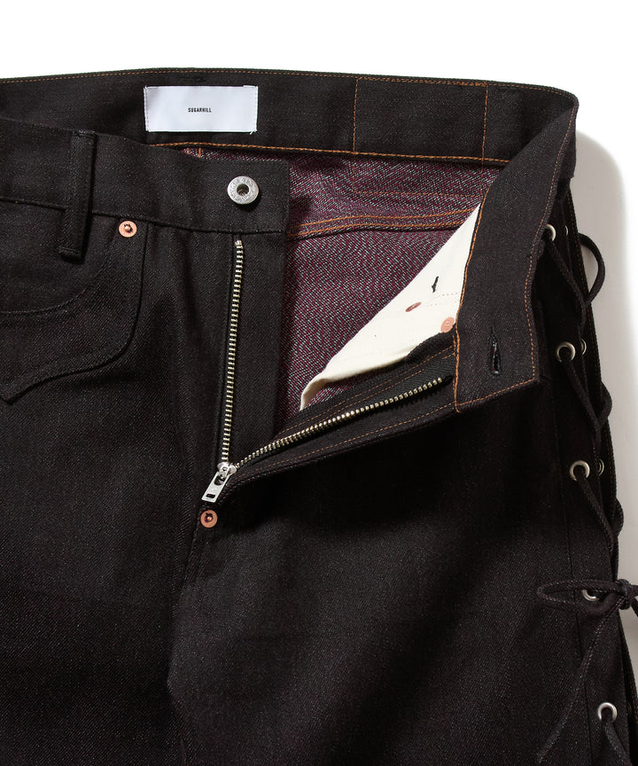 TWISTED HEATHER DENIM PANTS