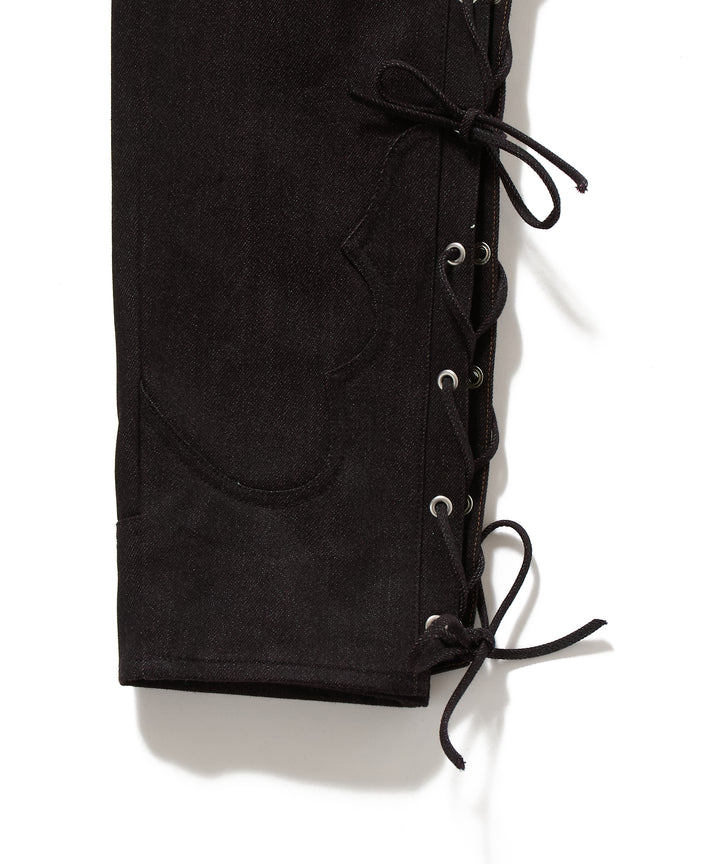 TWISTED HEATHER DENIM PANTS