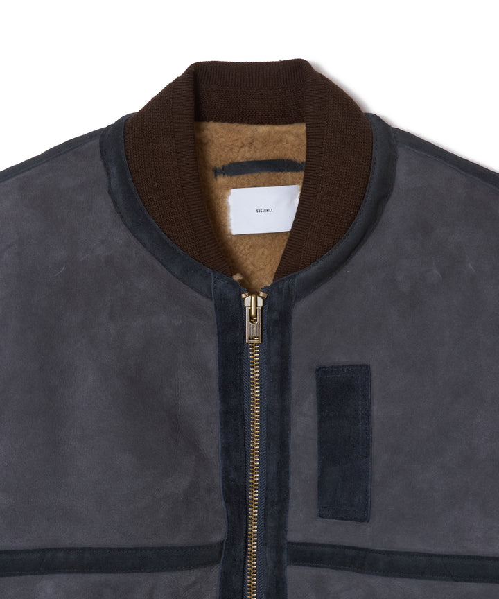 SHERRING LEATHER MA-1 JACKET