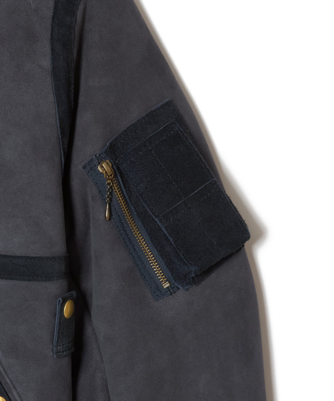 SHERRING LEATHER MA-1 JACKET