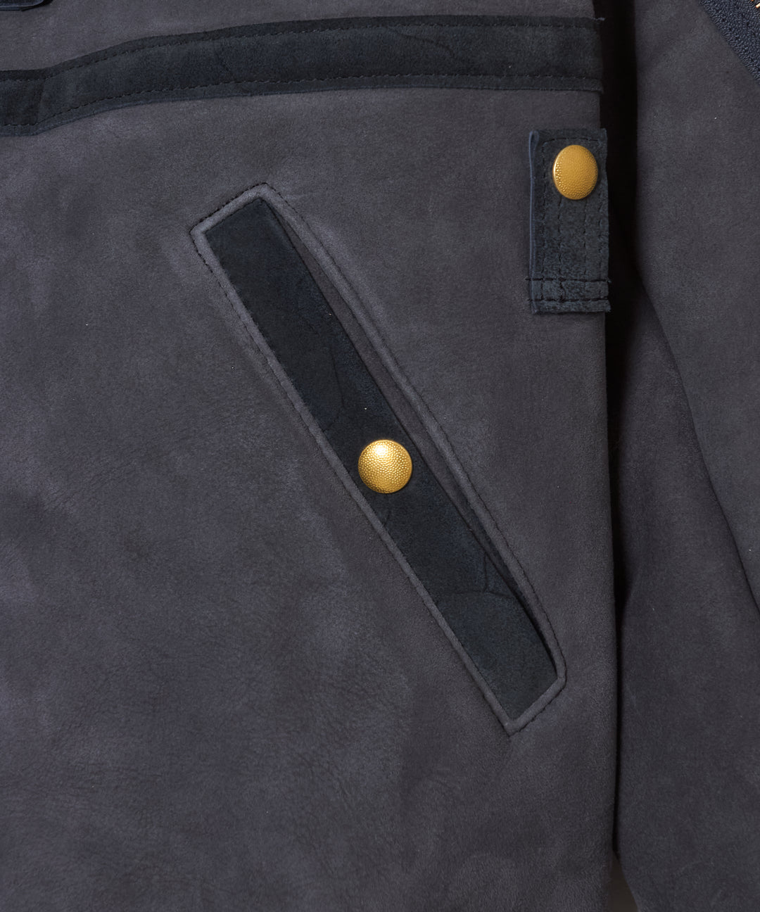 SHERRING LEATHER MA-1 JACKET