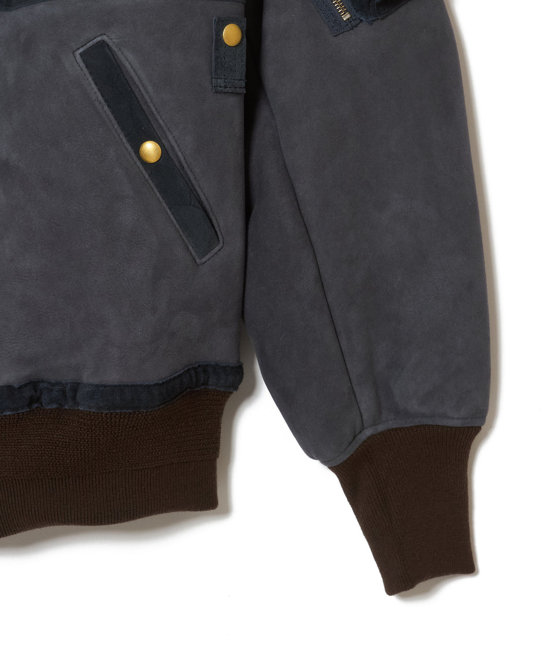 SHERRING LEATHER MA-1 JACKET