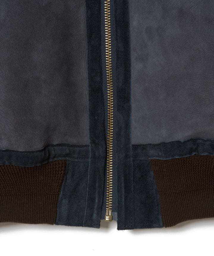 SHERRING LEATHER MA-1 JACKET