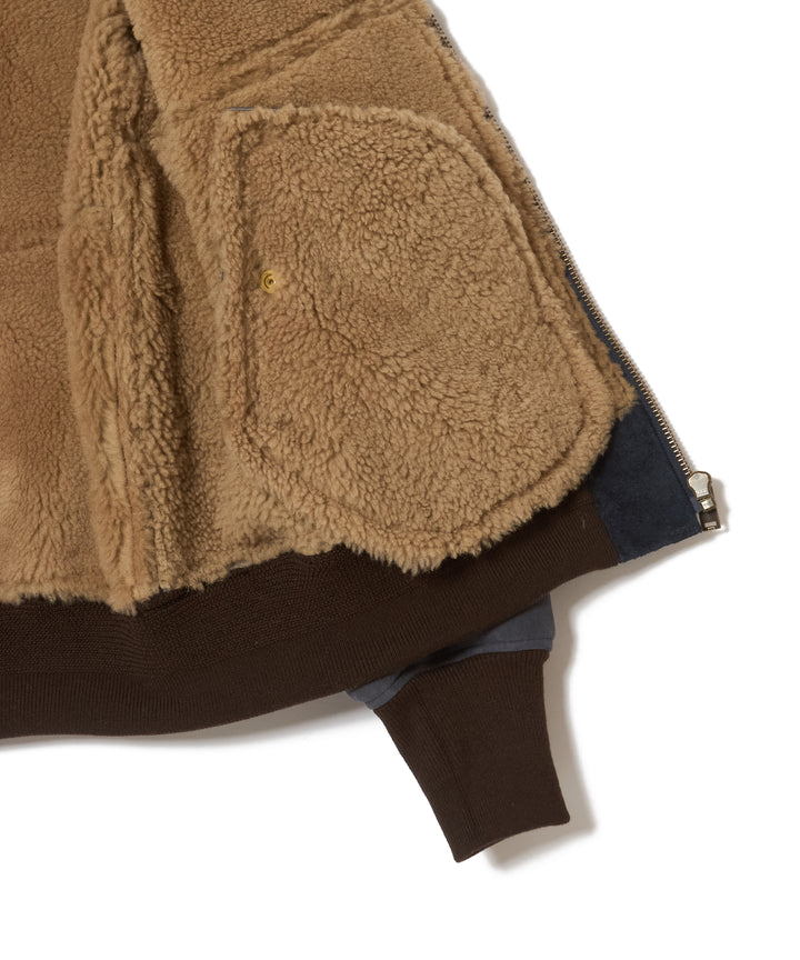 SHERRING LEATHER MA-1 JACKET