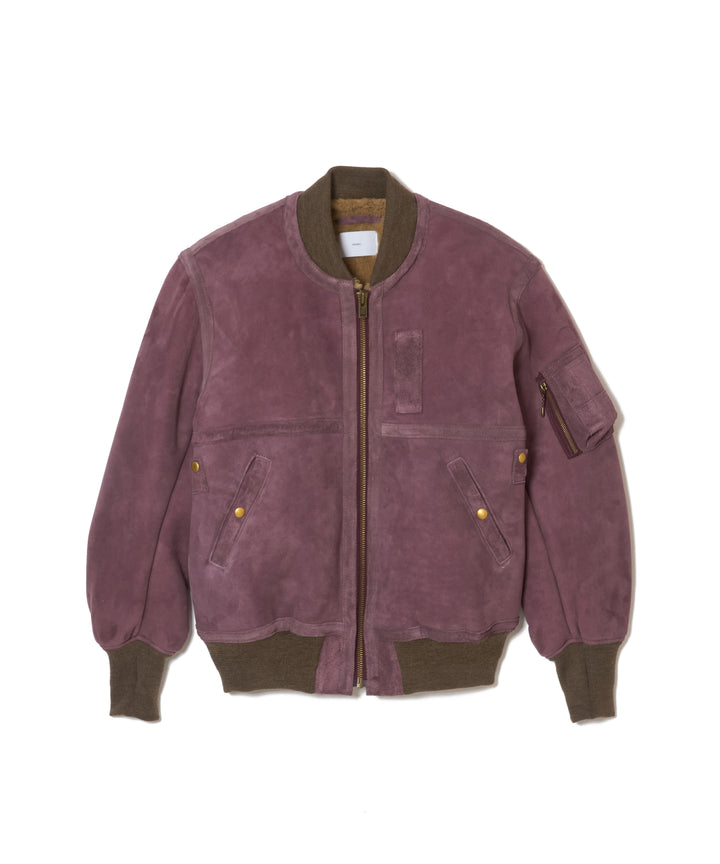 SHERRING LEATHER MA-1 JACKET
