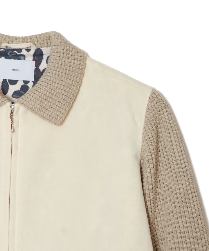 KNIT VELOR JACKET
