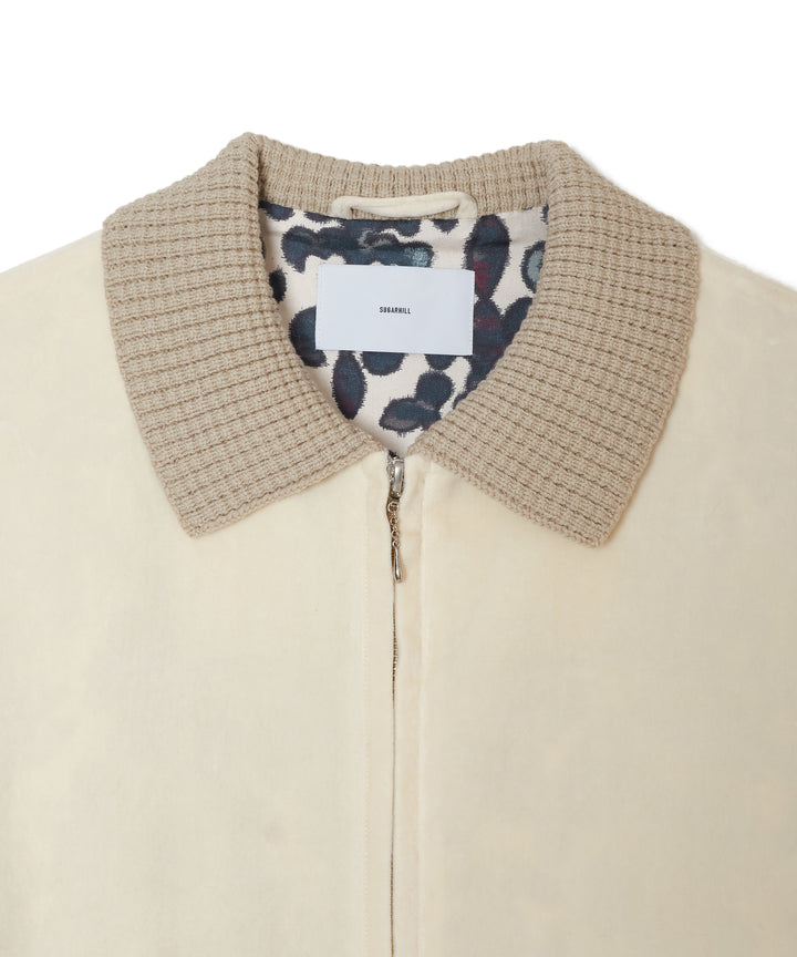 KNIT VELOR JACKET