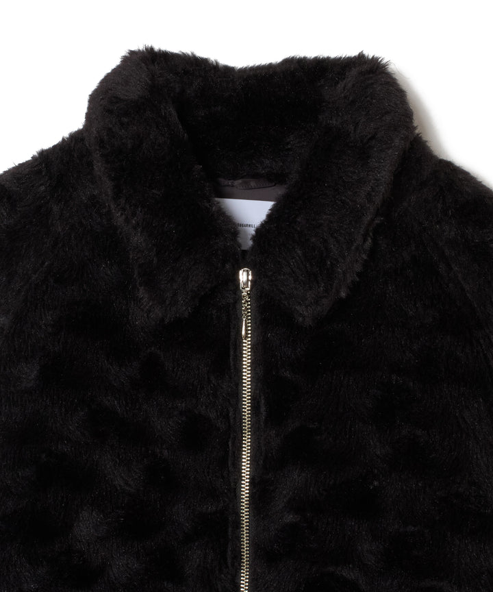 FUR DOUBLE ZIP JACKET