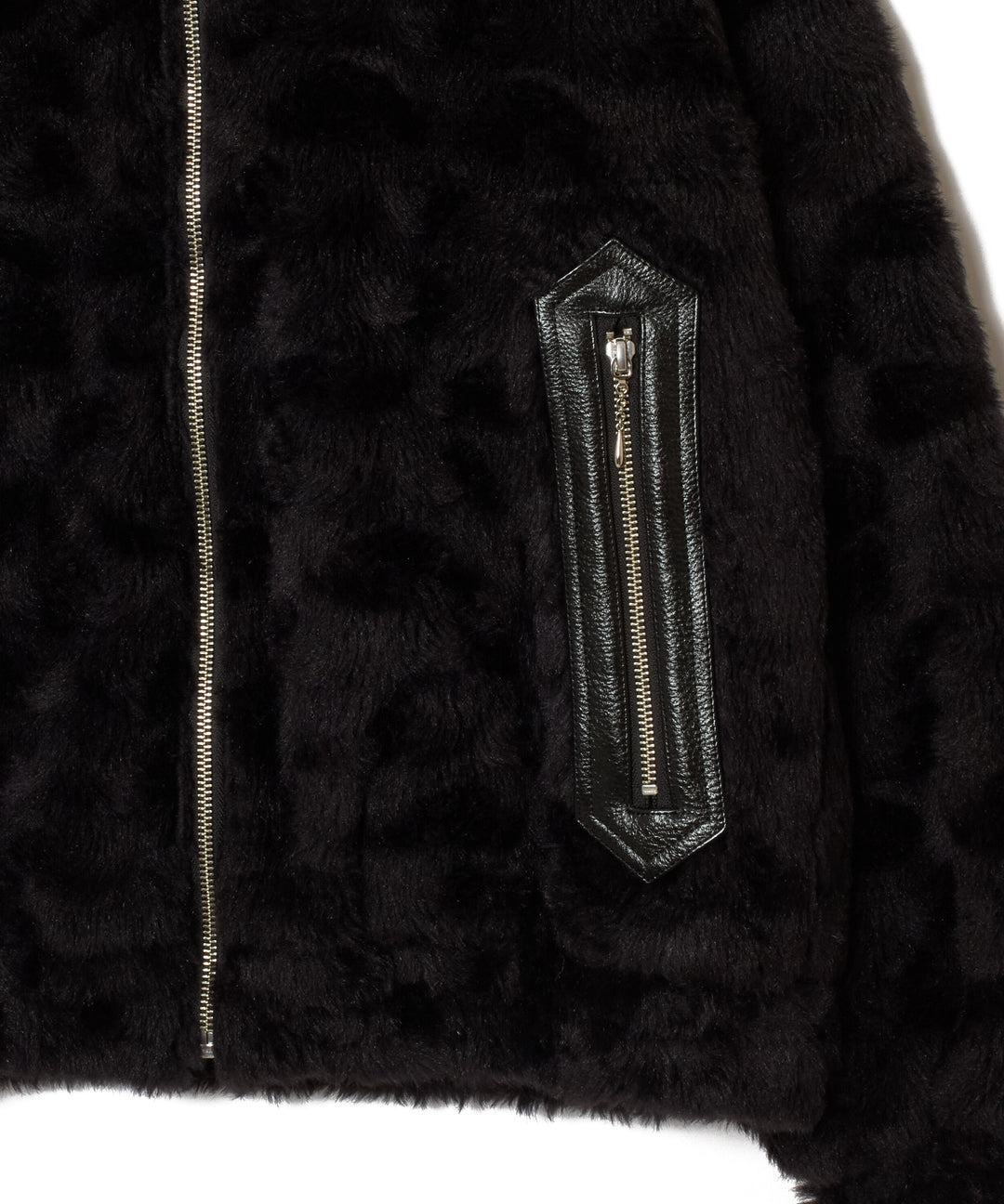 FUR DOUBLE ZIP JACKET
