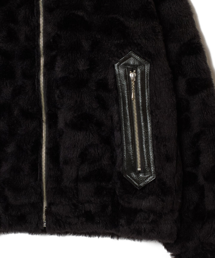 FUR DOUBLE ZIP JACKET