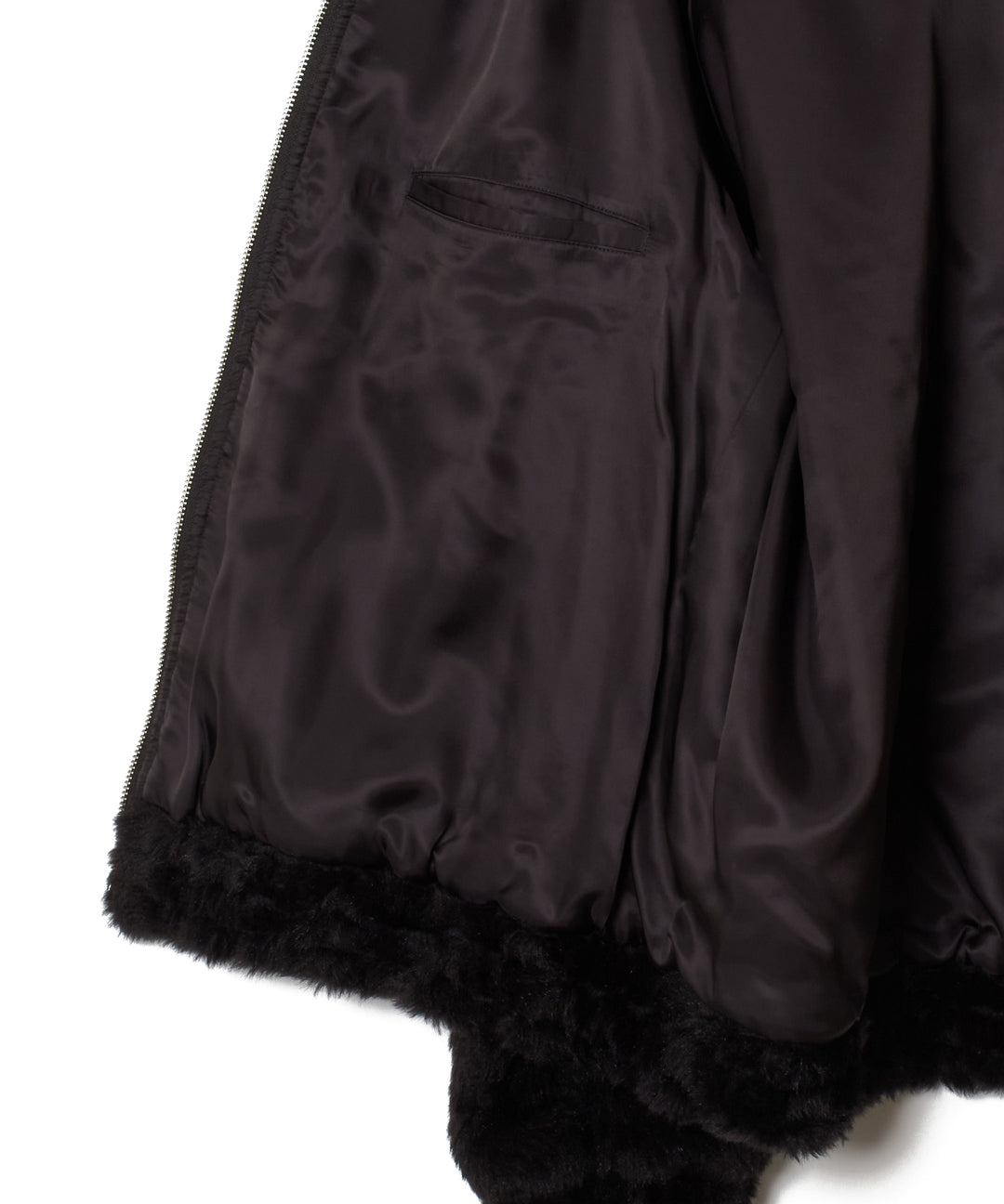 FUR DOUBLE ZIP JACKET