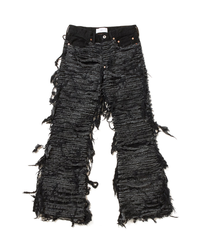 SLASHER MODERN DENIM PANTS FLARED CUT