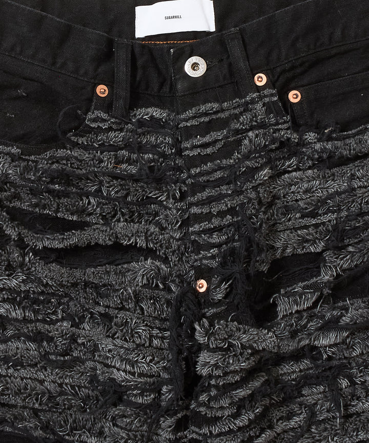 SLASHER MODERN DENIM PANTS FLARED CUT