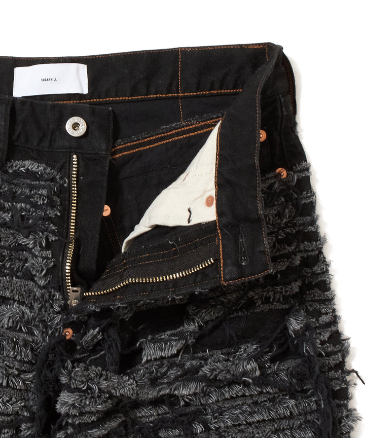SLASHER MODERN DENIM PANTS FLARED CUT