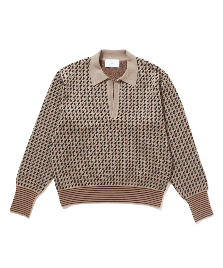 JACQUARD KNIT POLO