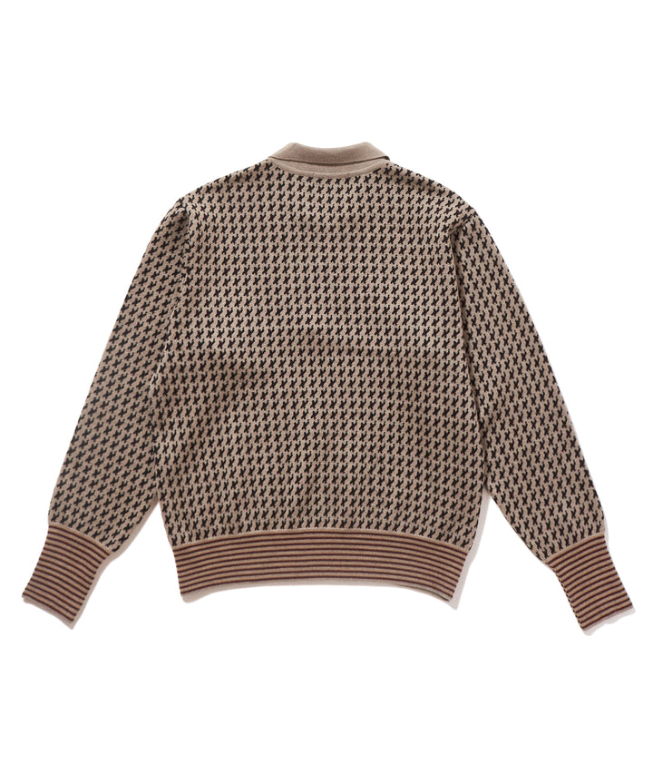 JACQUARD KNIT POLO