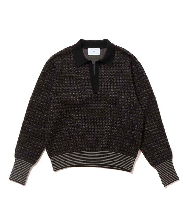 JACQUARD KNIT POLO