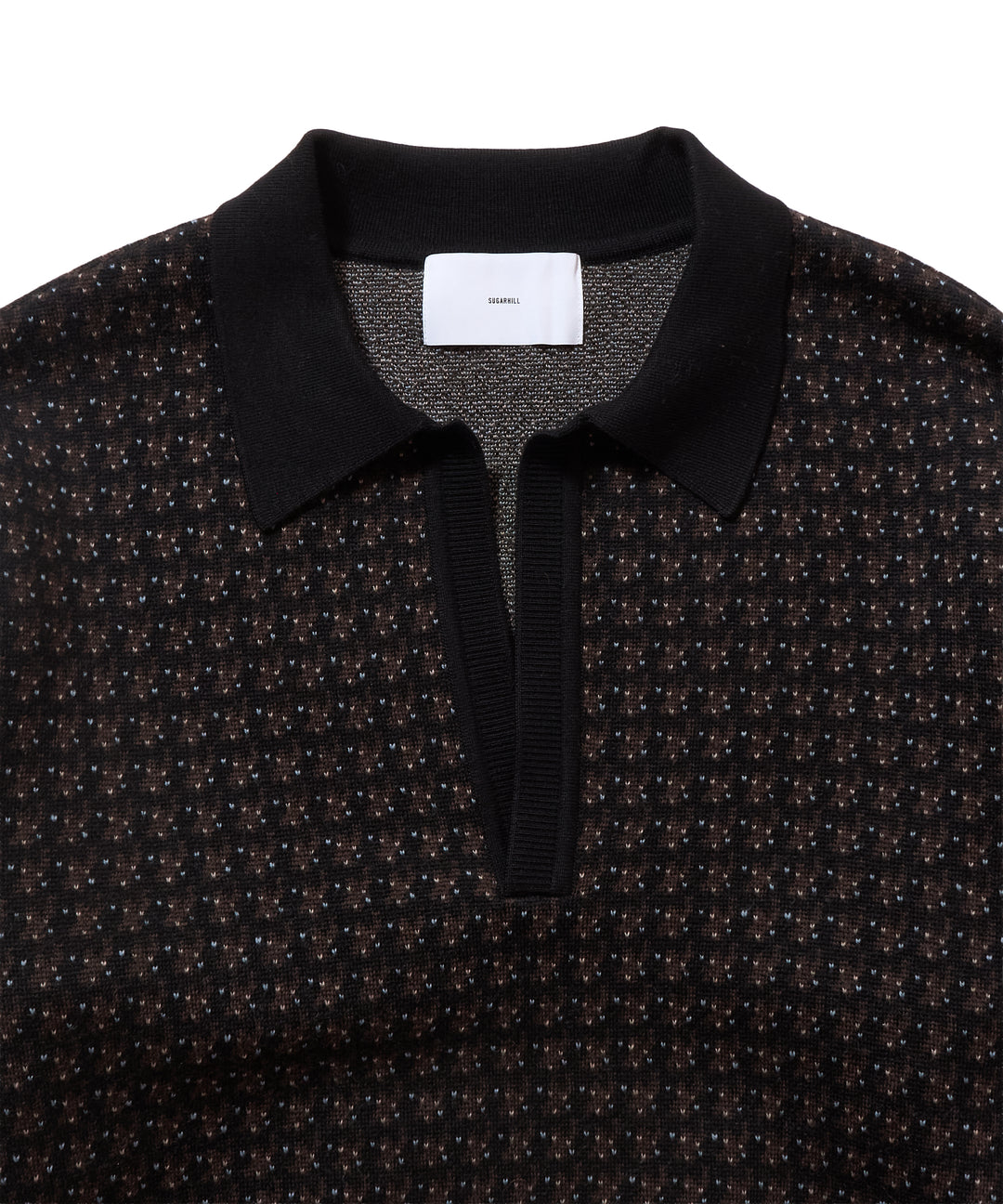 JACQUARD KNIT POLO