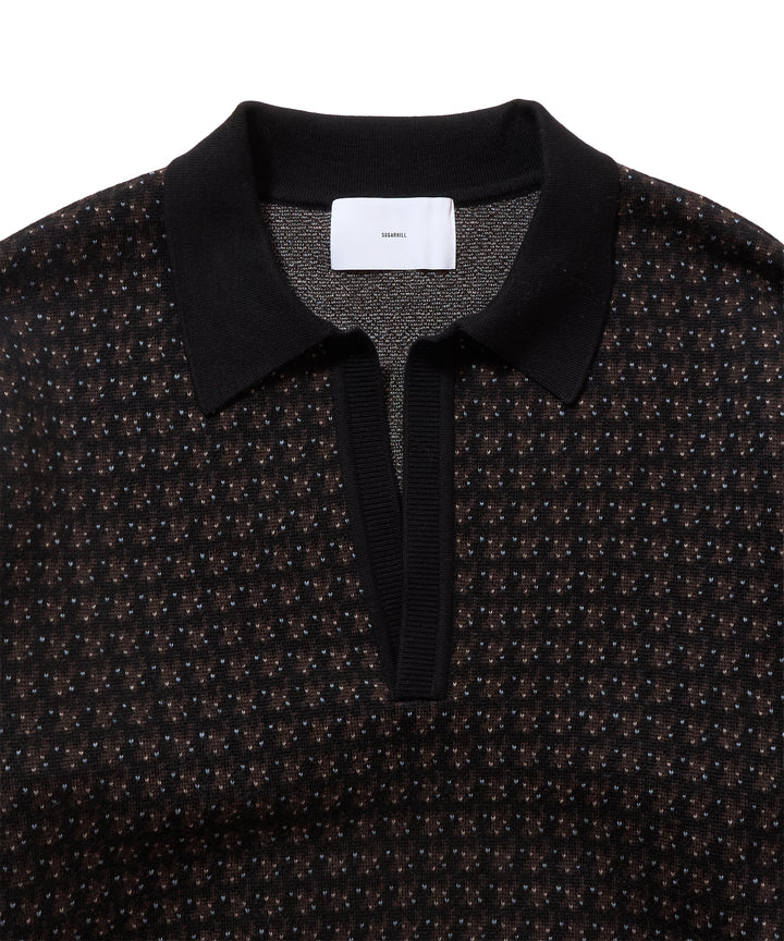 JACQUARD KNIT POLO