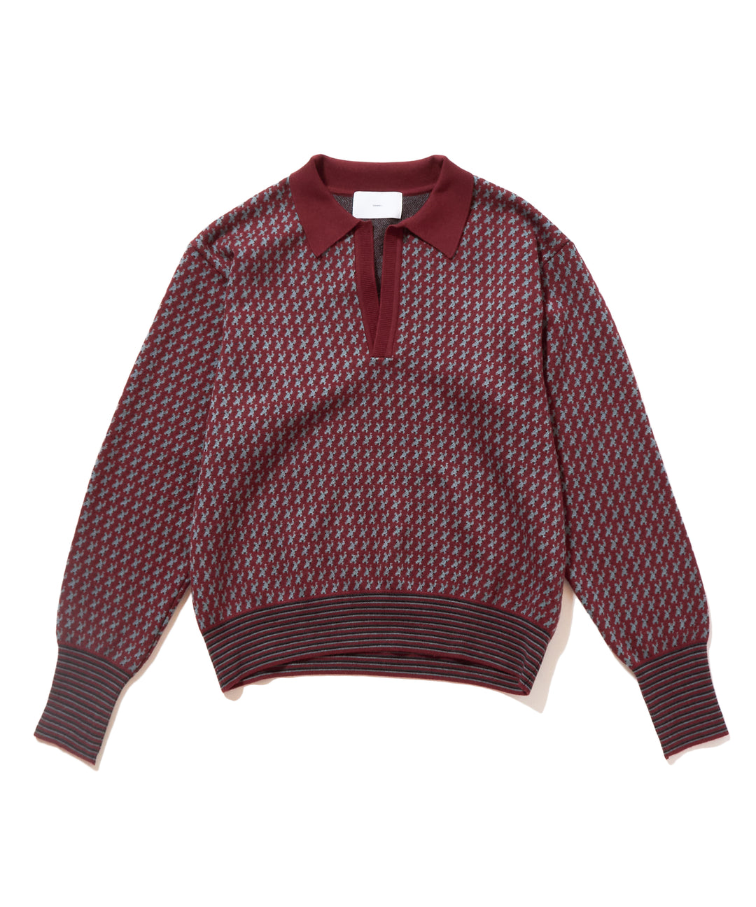 JACQUARD KNIT POLO
