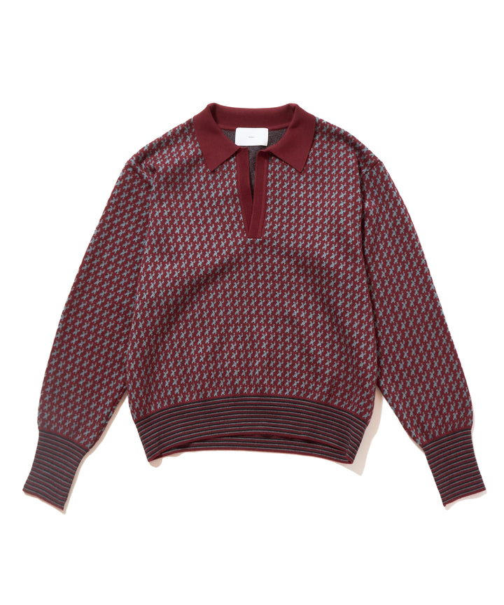 JACQUARD KNIT POLO