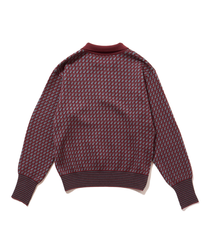 JACQUARD KNIT POLO