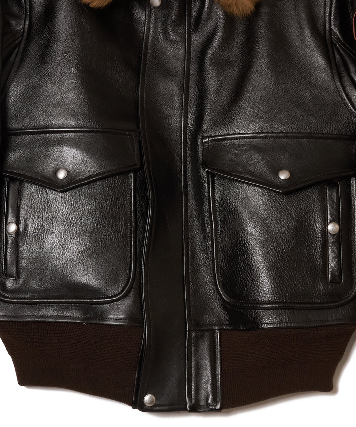 SHRINK LEATHER G-1 JACKET