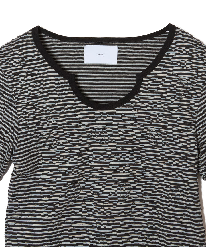 OPAL STRIPE TIGHT TEE