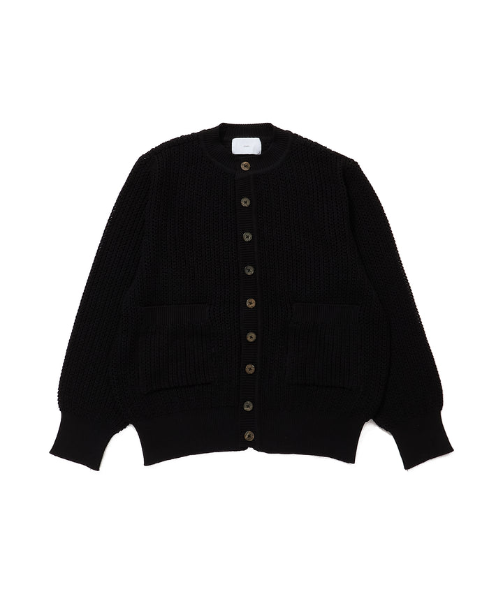 OPEN-WORK BUTTON KNIT