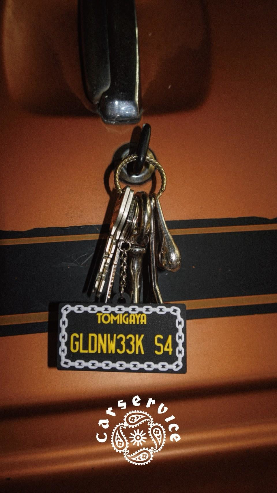 "CAR SERVICE" RUBBER KEY CHARM