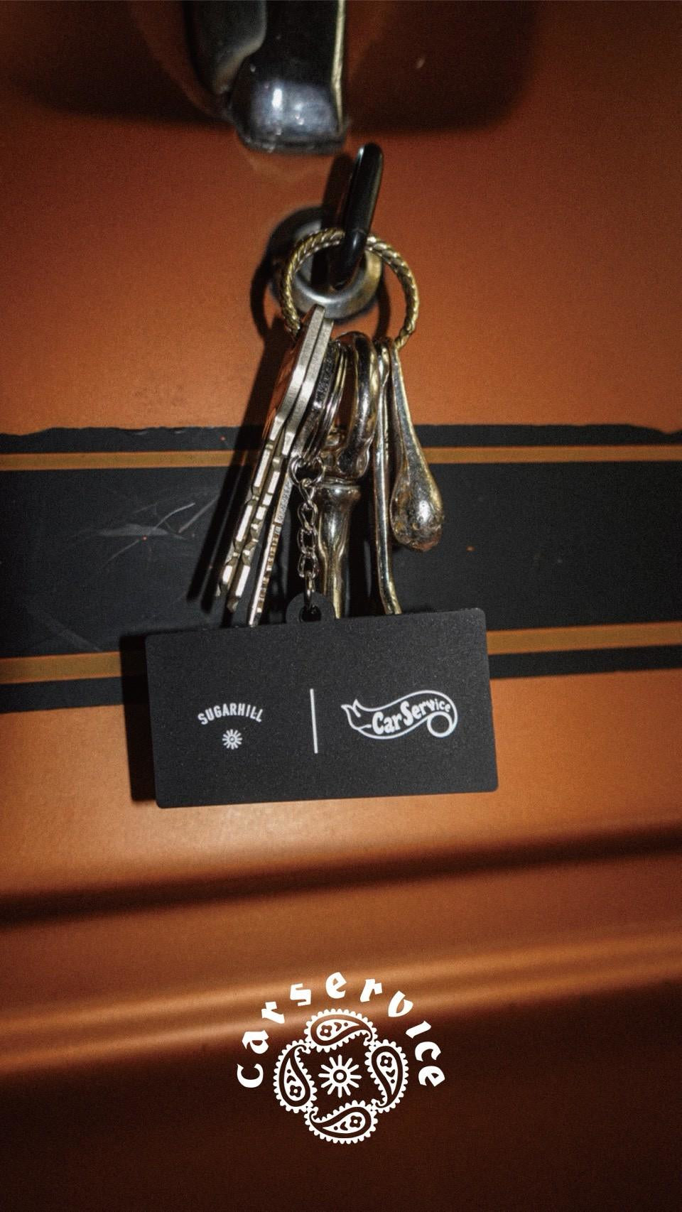 "CAR SERVICE" RUBBER KEY CHARM