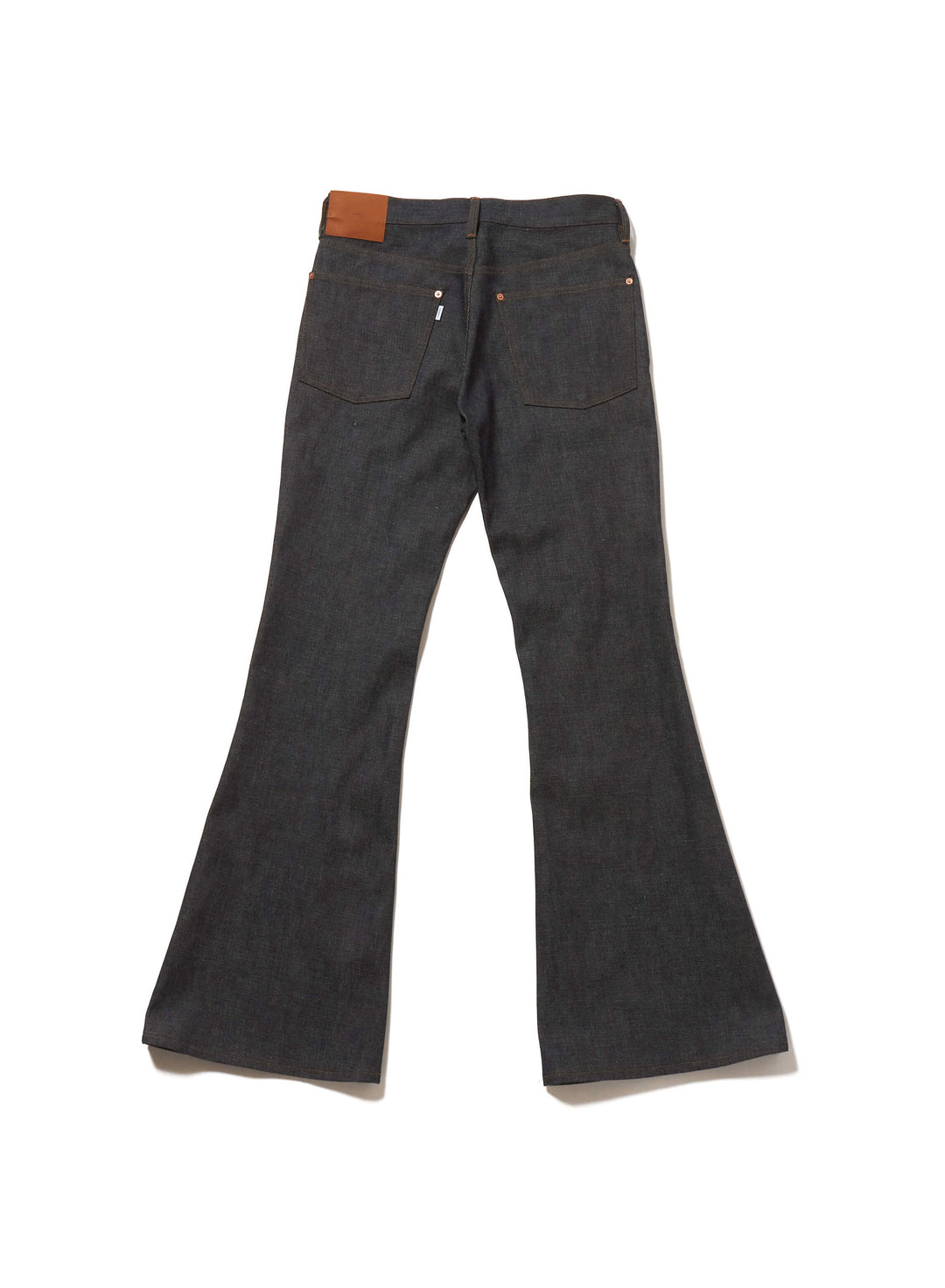 MODERN DENIM TROUSERS FLARED CUT